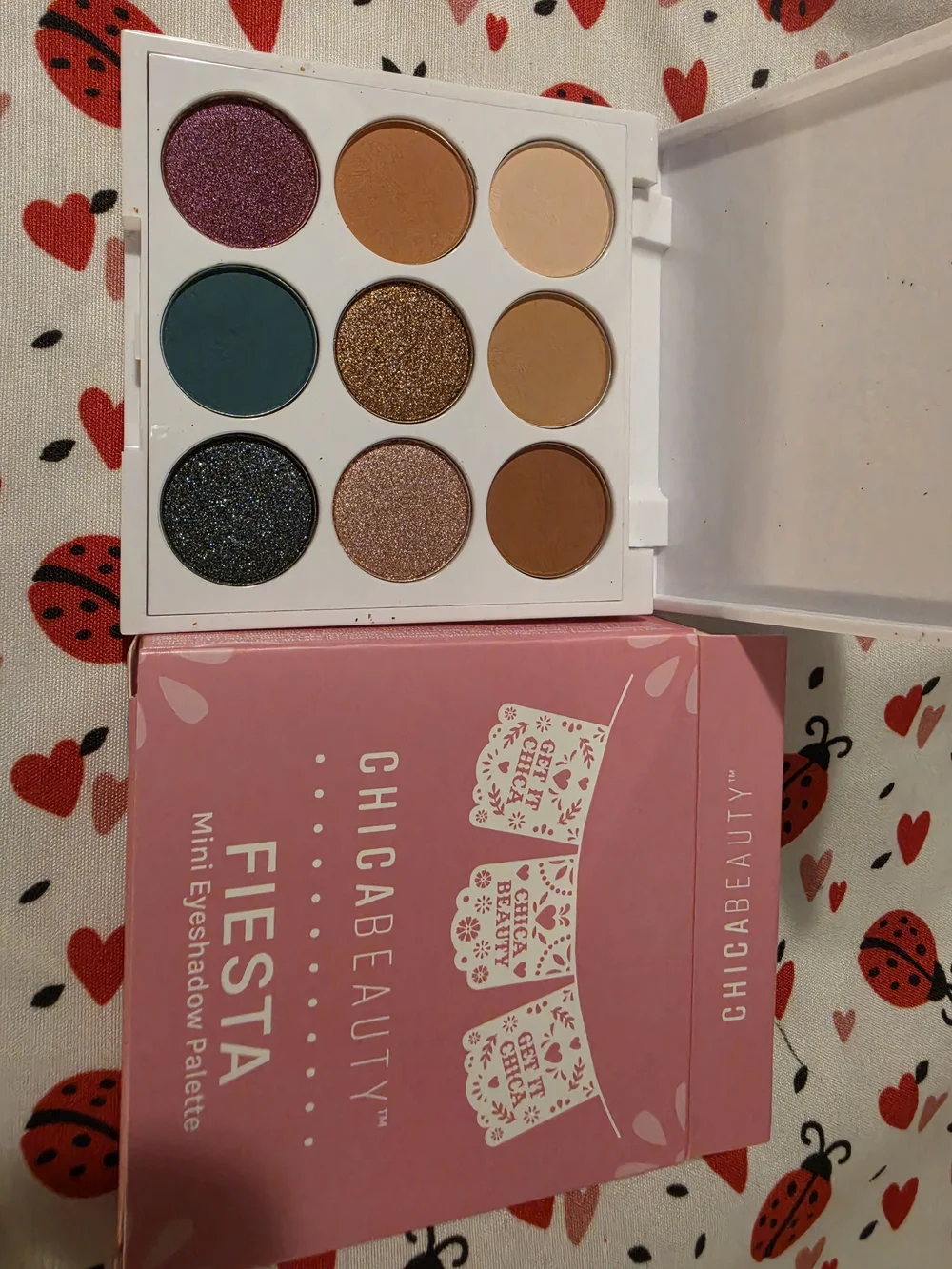 ChicaBeauty Fiesta Mini Eyeshadow Palette — 9 Multi-Color Shades